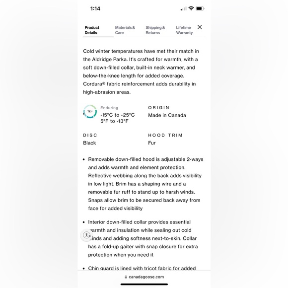 Canada Goose Aldridge Parka - Picture 16 of 16